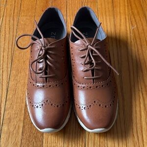 Cole Haan Brown Leather Oxfords